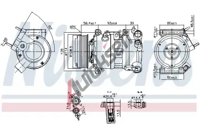 NISSENS Kompresor klimatizace ** FIRST FIT ** NIS 890599, 890599