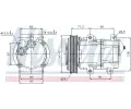 NISSENS Kompresor klimatizace NIS 89059, 89059