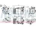 NISSENS Kompresor klimatizace ** FIRST FIT ** NIS 890600, 890600
