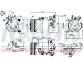 NISSENS Kompresor klimatizace NIS 890601, 890601