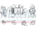 NISSENS Kompresor klimatizace NIS 890607, 890607