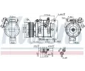 NISSENS Kompresor klimatizace ** FIRST FIT ** NIS 890614, 890614