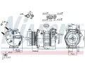 NISSENS Kompresor klimatizace NIS 890617, 890617