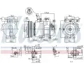 NISSENS Kompresor klimatizace NIS 890621, 890621