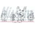 NISSENS Kompresor klimatizace NIS 890627, 890627