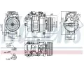 NISSENS Kompresor klimatizace NIS 890628, 890628