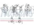 NISSENS Kompresor klimatizace ** FIRST FIT ** NIS 890638, 890638