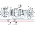 NISSENS Kompresor klimatizace NIS 890643, 890643