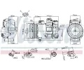 NISSENS Kompresor klimatizace NIS 890645, 890645