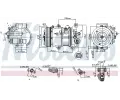 NISSENS Kompresor klimatizace NIS 890650, 890650
