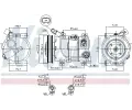 NISSENS Kompresor klimatizace NIS 890652, 890652