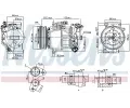 NISSENS Kompresor klimatizace NIS 890653, 890653