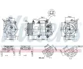 NISSENS Kompresor klimatizace NIS 890655, 890655