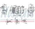 NISSENS Kompresor klimatizace NIS 890656, 890656