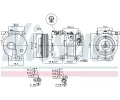 NISSENS Kompresor klimatizace NIS 890661, 890661