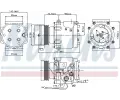 NISSENS Kompresor klimatizace NIS 89066, 89066