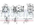 NISSENS Kompresor klimatizace NIS 89067, 89067