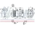 Kompresor klimatizace NISSENS ‐ NIS 890683 Kompresor klimatizace NISSENS ‐ NIS 890683