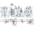 NISSENS Kompresor klimatizace ** FIRST FIT ** NIS 890684, 890684