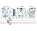 NISSENS Kompresor klimatizace NIS 890686, 890686