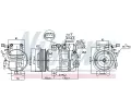 NISSENS Kompresor klimatizace NIS 890687, 890687