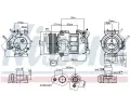 NISSENS Kompresor klimatizace NIS 890693, 890693