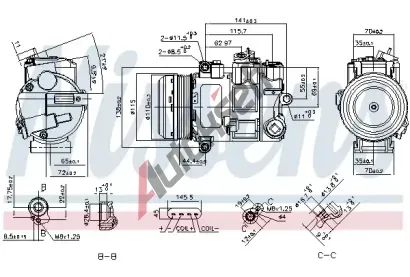 NISSENS Kompresor klimatizace ** FIRST FIT ** NIS 890696, 890696