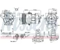 NISSENS Kompresor klimatizace ** FIRST FIT ** ‐ NIS 890698