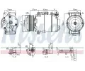 NISSENS Kompresor klimatizace ** FIRST FIT ** NIS 890714, 890714