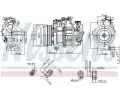 NISSENS Kompresor klimatizace NIS 890717, 890717