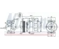 NISSENS Kompresor klimatizace NIS 89072, 89072