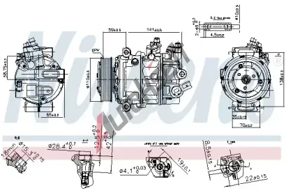 NISSENS Kompresor klimatizace ** FIRST FIT ** NIS 890754, 890754