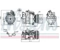 NISSENS Kompresor klimatizace NIS 89075, 89075