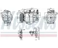 Kompresor klimatizace NISSENS ‐ NIS 890763