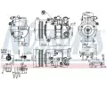 NISSENS Kompresor klimatizace NIS 890766, 890766