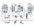 NISSENS Kompresor klimatizace ** FIRST FIT ** NIS 890767, 890767