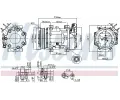 NISSENS Kompresor - klimatizace NIS 89076, 89076