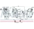 Kompresor klimatizace NISSENS ‐ NIS 890770