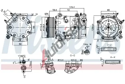 NISSENS Kompresor klimatizace ** FIRST FIT ** NIS 890780, 890780