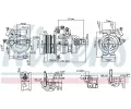 Kompresor klimatizace NISSENS ‐ NIS 890787