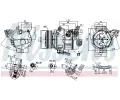 NISSENS Kompresor klimatizace ** FIRST FIT ** NIS 890791, 890791
