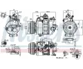NISSENS Kompresor klimatizace ** FIRST FIT ** NIS 890792, 890792