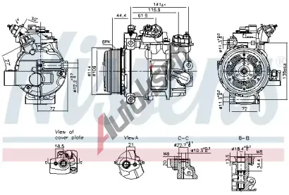 NISSENS Kompresor klimatizace ** FIRST FIT ** NIS 890793, 890793