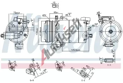 NISSENS Kompresor klimatizace ** FIRST FIT ** NIS 890794, 890794