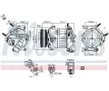 NISSENS Kompresor klimatizace ** FIRST FIT ** ‐ NIS 890796