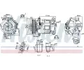 Kompresor klimatizace NISSENS ‐ NIS 890801