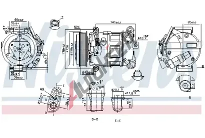 NISSENS Kompresor klimatizace ** FIRST FIT ** NIS 890801, 890801