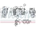 NISSENS Kompresor klimatizace ** FIRST FIT ** NIS 890802, 890802