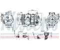 NISSENS Kompresor klimatizace ** FIRST FIT ** NIS 890803, 890803