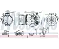 NISSENS Kompresor klimatizace ** FIRST FIT ** NIS 890808, 890808